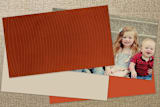"Head Honcho" - Business Cards in Tangerine by Susie Allen - Back of Card Options
