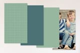 "Vital Stats" - Business Cards in Ocean by Stacey Hill - Back of Card Options