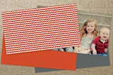 "Color Wash" - Business Cards in Persimmon by 2birdstone - Back of Card Options