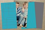 "Technological Mark" - Business Cards in Techno Blue by Ana Gonzalez - Back of Card Options
