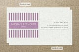 "Modern Art" - Business Cards in Purple by Ana de Sousa - Front