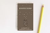 "Fireflies" - Business Cards in Zuni Brown by Paige Rothhaar - Front