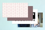 "Mina Beleza" - Business Cards in Carnation by chocomocacino - Back of Card Options