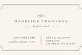 "Mina Beleza" - Business Cards in Carnation by chocomocacino - Detail