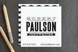 "Archive Block" - Business Cards in Noir by A.C.R. - Front
