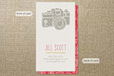"Camera Card" - Business Cards in Cherry by ERAY - Front
