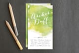 "Watercolor Splash" - Business Cards in Apple by Erin Deegan - Front