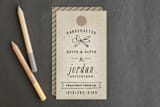"Hand Krafted" - Business Cards in Kraft by Hooray Creative - Front