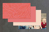"In Style" - Business Cards in Watermelon by Hooray Creative - Back of Card Options