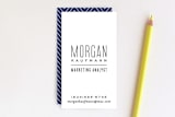 "Skinny Type" - Business Cards in Cotton by Hooray Creative - Front
