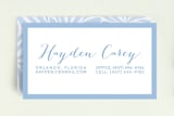 "Chrysanthemum Flourish" - Business Cards in Sky by LollieJ - Front