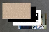 "Hello New Friend" - Business Cards in Kraft by A.C.R. - Back of Card Options