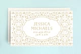 "Glamorous Deco" - Business Cards in Golden by Phrosné Barwood - Front