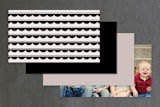 "Scalloped Swagger" - Business Cards in Midnight by A.C.R. - Back of Card Options