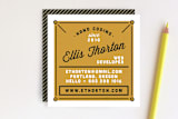 "Makermen" - Business Cards in Dusty Gold by A Real Peach Studio - Front