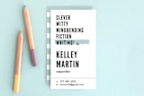 "Headliner" - Business Cards in Seaside by A Real Peach Studio - Front