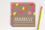 "Confetti Makes Me Smile" - Business Cards in Magenta by Abby Munn - Front