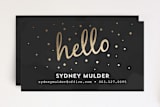 "Golden Chalkboard" - Business Cards in Goldenrod by Hanke Arkenbout - Front