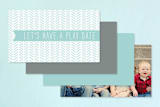 "Wrapped in a Banner" - Business Cards in Celeste by SimpleTe Design - Back of Card Options