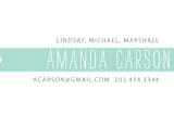 "Wrapped in a Banner" - Business Cards in Celeste by SimpleTe Design - Detail