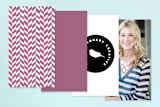 "Initial then Period" - Business Cards in Midnight by SimpleTe Design - Back of Card Options