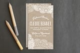 "Doilies On Craft" - Business Cards in Kraft by Erin Deegan - Front
