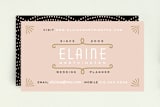 "Gold Glamour" - Business Cards in Blush by Hooray Creative - Front