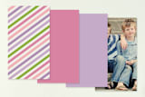 "Playful Frame" - Business Cards in Lilac by Iwona K - Back of Card Options