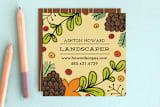 "Foliage Scape" - Business Cards in Canvas by Clair Landers - Front