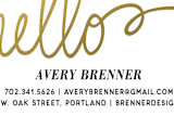 "Gilded Hello" - Business Cards in Goldenrod by Made by Wendy - Detail