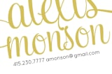 "21st Century Girl" - Business Cards in Mustard by June Letters Studio - Detail