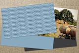 "Captain" - Business Cards in Wedgewood Blue by June Letters Studio - Back of Card Options