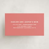 "Funfetti" - Business Cards in Pink Coral by Annie Clark - Front