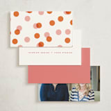 "Funfetti" - Business Cards in Pink Coral by Annie Clark - Back of Card Options