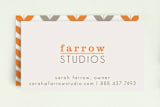 "A Bold Impression" - Business Cards in Tangerine by amanda cunningham - Front
