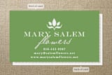 "Abstract Bloom" - Business Cards in Grass Green by amanda cunningham - Front