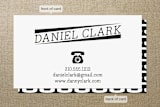 "Classic Calling Card" - Business Cards in Onyx by Adam Lorber - Front