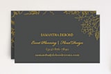 "Elegant Floral" - Business Cards in Sunflower by Kimberly FitzSimons - Front