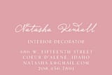 "Matroshkas" - Business Cards in Peony by Bonjour Paper - Detail