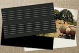 "Piano Lessons" - Business Cards in Black by Ann Gardner - Back of Card Options