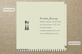 "Spoon + Fork" - Business Cards in Charcoal by Baci Designer - Front