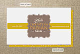 "Stay at Home Mom" - Business Cards in Golden Yellow by chica design - Front