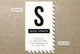 "The Minimalist" - Business Cards in Black by A.C.R. - Front