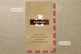 "Fave Teddy" - Business Cards in Chocolate by Jessica Yeo - Front