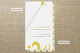 "Dog Walker" - Business Cards in Mustard by Jody Wody - Front