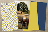 "Dog Walker" - Business Cards in Mustard by Jody Wody - Back of Card Options