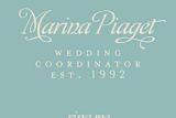 "Wedding Coordinator" - Business Cards in Robin's Egg Blue by Jody Wody - Detail