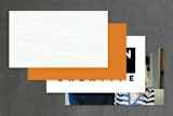 "Breathe" - Business Cards in Pumpkin by leslie hamer - Back of Card Options