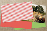 "Disney Mickey Bright Stripes" - Business Cards in Orange by Jill Means - Back of Card Options