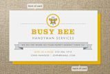 "Busy Bee" - Business Cards in Honey by Rochelle Renee - Front